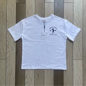 Reiss White Short Sleeve Tee with Graphic Design